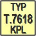 Piktogram - Typ: T.7618 KPL